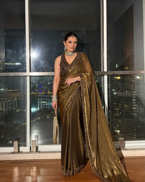 Bollywood celebrity sequence saree - Image 2
